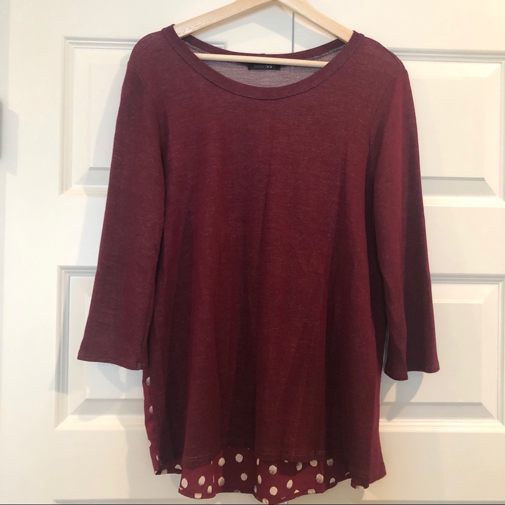 Papermoon Mixed Fabric Top